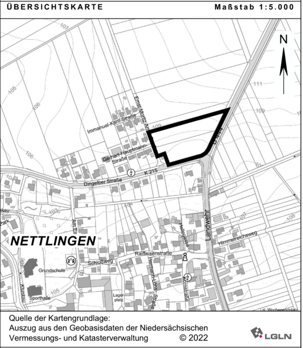 Bebauungsplan Nr. 9 »Feuerwehr / Gewerbe Nettlingen« (Ortschaft Nettlingen) 