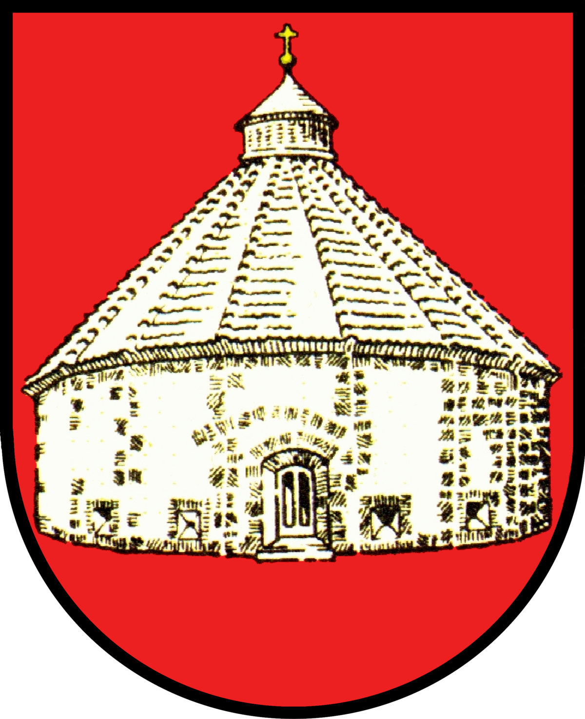 Gemeindewappen Söhlde, die Kehrwiederkirche auf rotem Grund: Zur Startseite