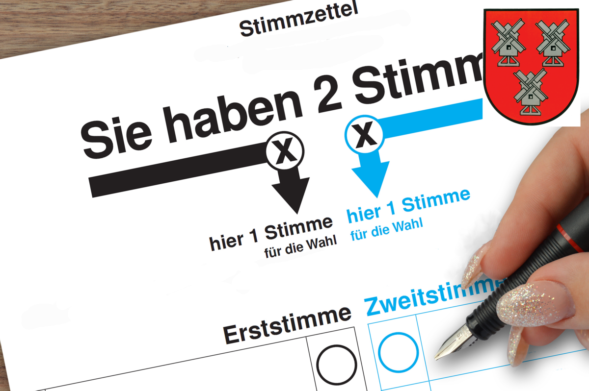 Wahlzettel mit dem Wappen von Söhlde